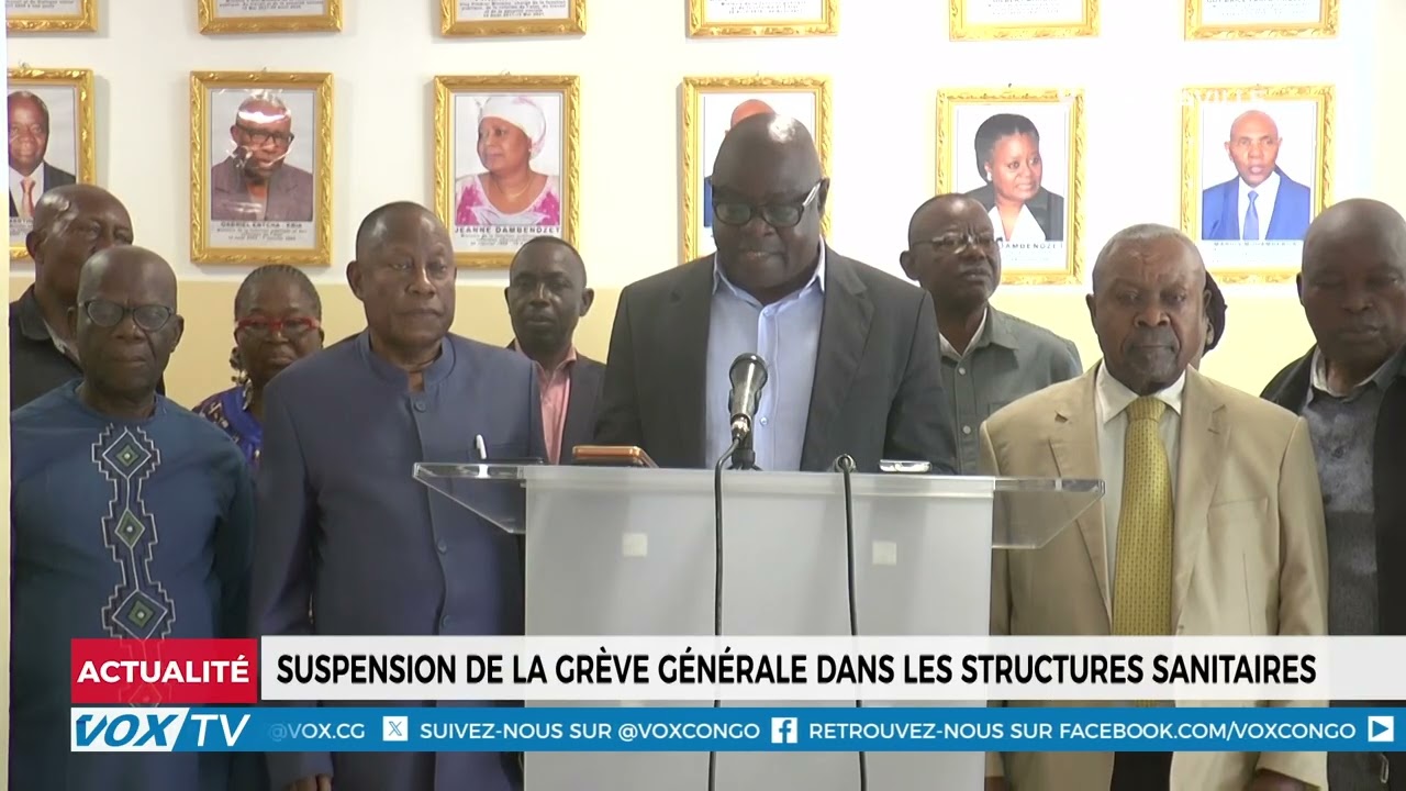 Suspension de la grève générale dans les structures sanitaires