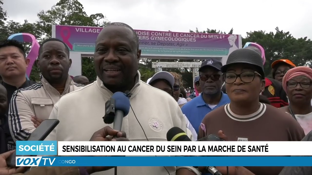Sensibilisation au cancer du sein par la marche de santé