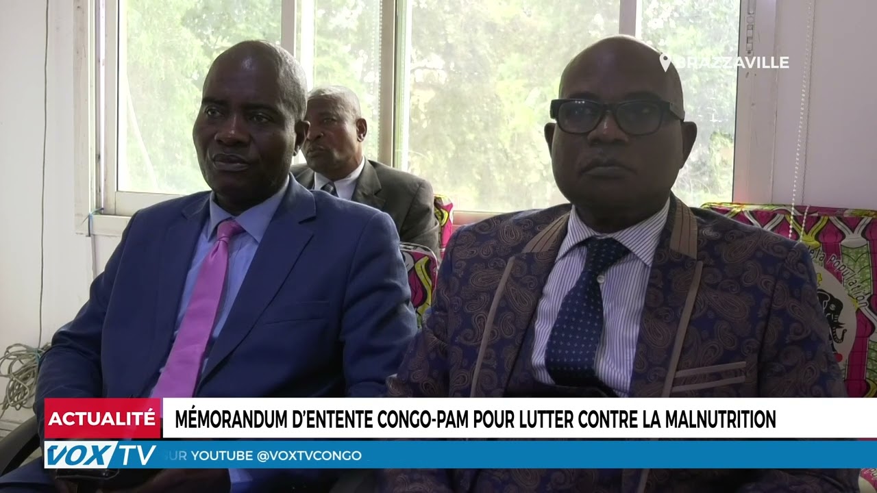 Mémorandum d’entente Congo PAM pour lutter contre la malnutrition