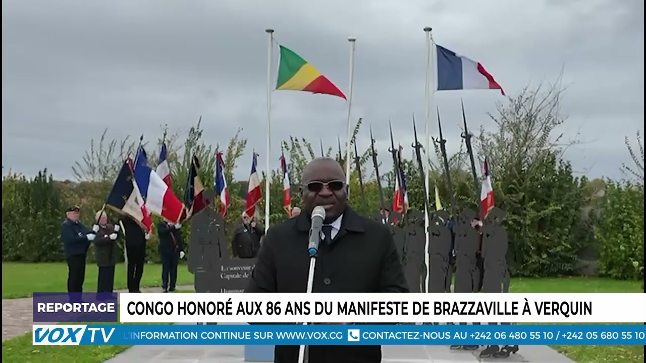 Congo honoré au  86 ans du manifeste de brazzaville à Verquin