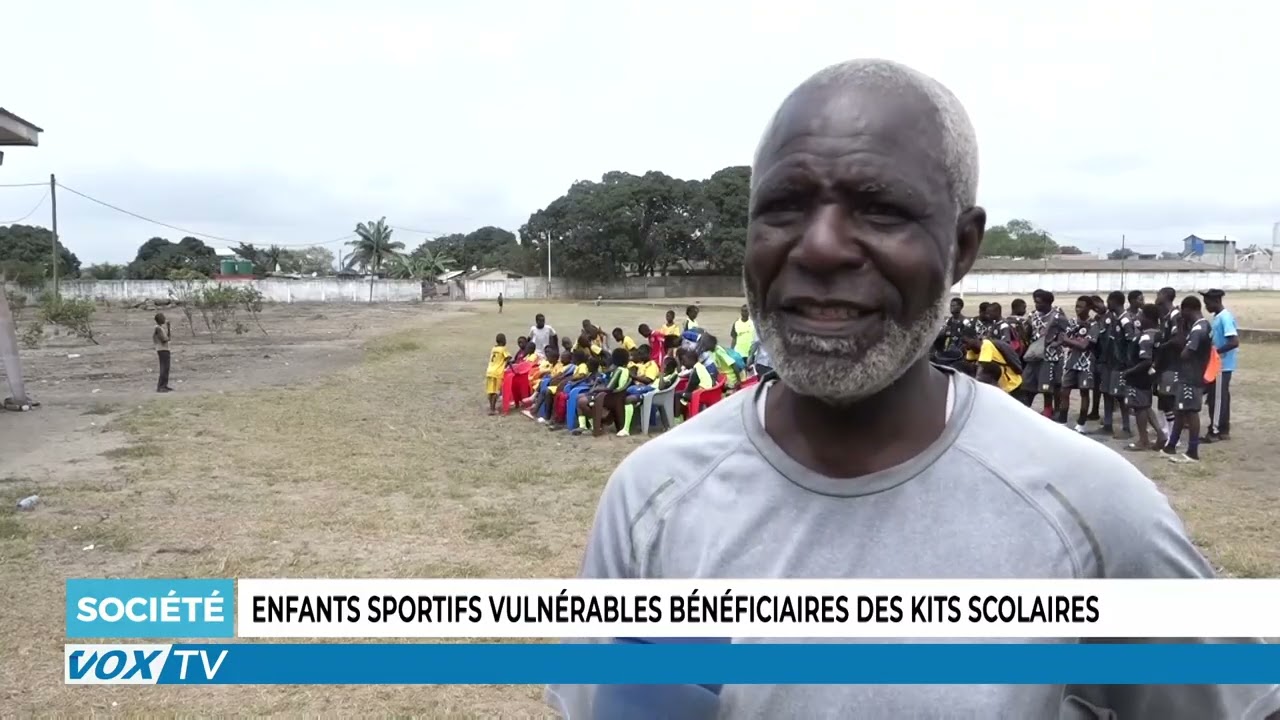 Enfants sportifs vulnerables beneficiaires des kits scolaires