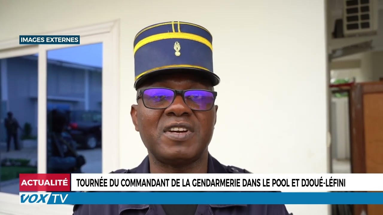 Tournée du commandant de la gendarmerie dans le pool et Djoué Lefini