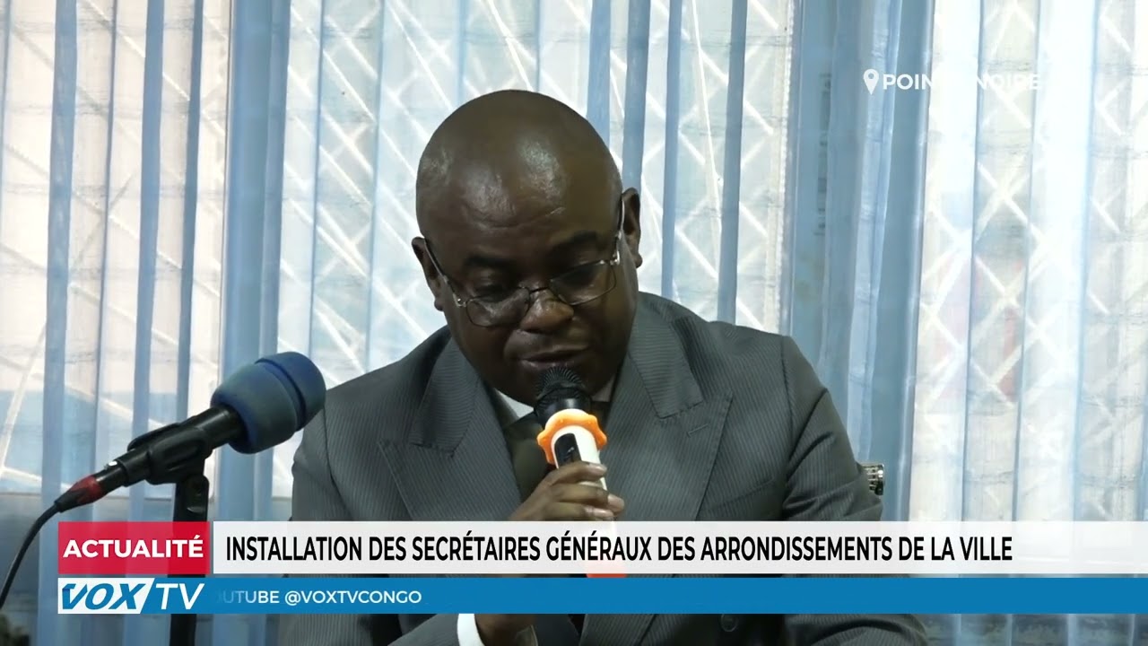 Installation des secretaires generaux des arrondissements de la ville