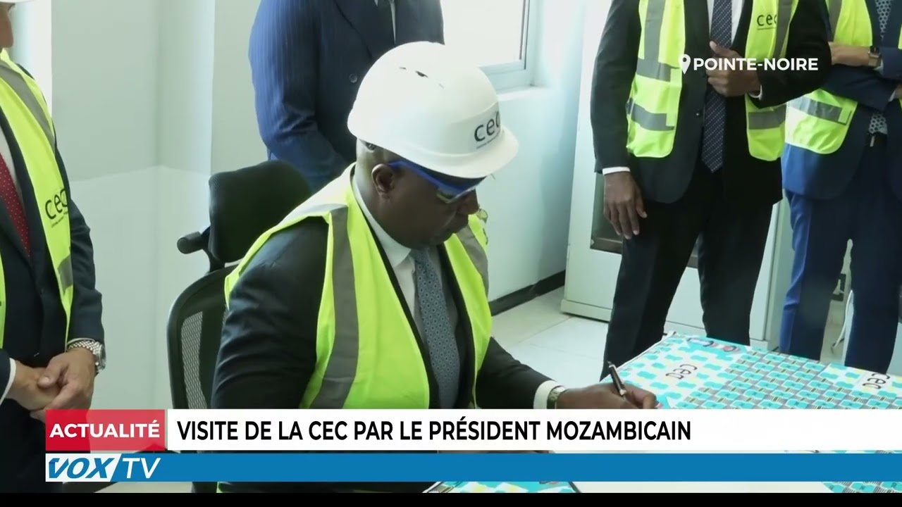 Visite de la  CEC par le Président Mozambicain