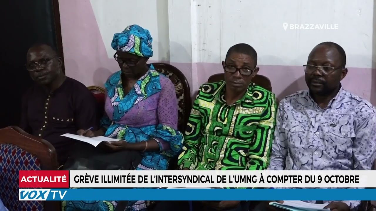 Grève illimitée de l’intersyndical de l’UMNG à compter du 9 octobre
