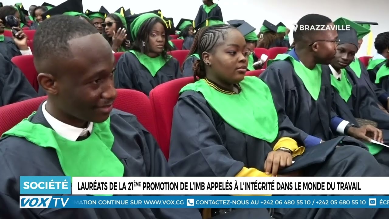 Lauréats de la 21ème promotion de l’IMB appelés à l’intégrité dans le monde du travail
