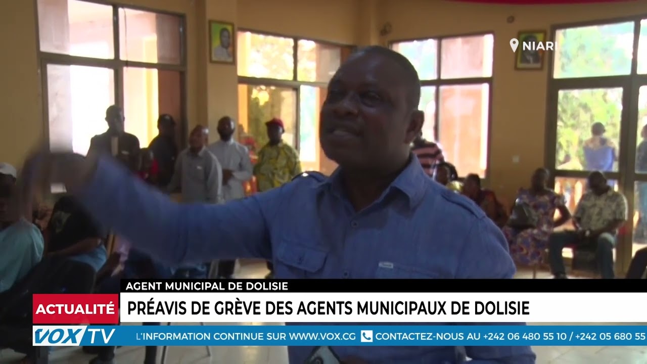 Préavis de grève des agents municipaux de Dolisie