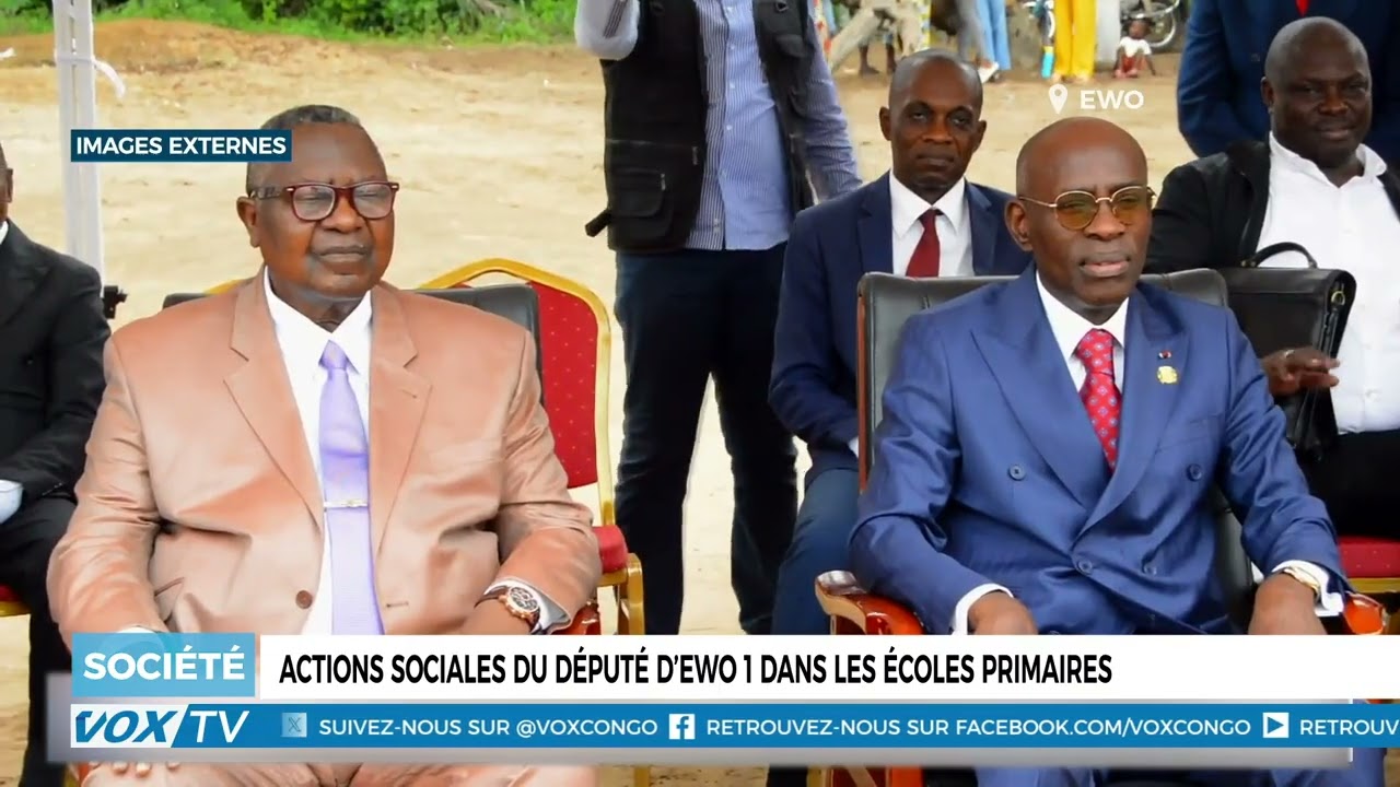 Actions sociales du député d&rsquo;Ewo 1  dans les écoles primaires